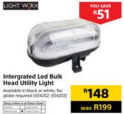 Light Worx Intergrated LED Bulk Head Utility Light