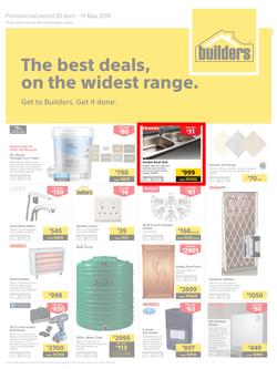 Builders Superstore Inland : The Best Deals On The Widest Range (20 Apr - 19 May 2019), page 1