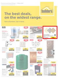 Builders Superstore Inland : The Best Deals On The Widest Range (20 Apr - 19 May 2019), page 1