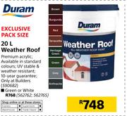 Duram Weather Roof-20Ltr