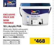 Dulux 10Ltr Acrylic PVA