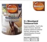 Fired Earth 5Ltr Woodgard Timbavarnish-Each