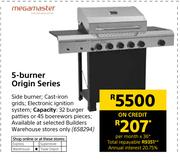 Megamaster 5 Burner Origin Series