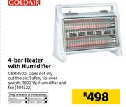 Goldair 4 Bar Heater With Humidifier GBHH1500