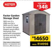 Keter Factor Garden Storage Shed