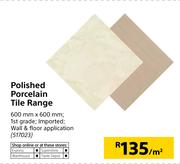 Polished Porcelain Tile Range-Per Sqm
