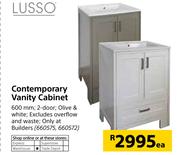 Lusso Contemprary Vanity Cabinet-Each