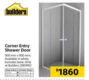 Builders Corner Entry Shower Door