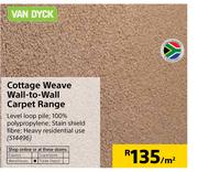 Van Dyck Cottage Weave Wall To Wall Carpet Range-Per Sqm