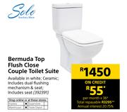 Solo Bermuda Top Flush Close Couple Toilet Suite