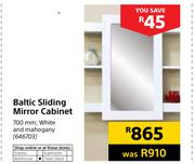 Baltic Sliding Mirror Cabinet 700mm