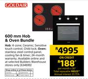 Goldair 600mm Hob & Oven Bundle 