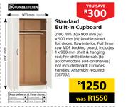 Home & Kitchen Standard Built In Cupboard-2100mm(h) x 900mm(w) x 500mm(d)