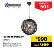 Bright Star Bamboo Pendant 646316