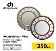 Designhouse Round Roman Mirror 58cm-Each