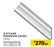 5 Pack Polystyrene Cornice-2m Each