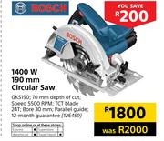 Bosch 1400 W 190mm Circular Saw GKS190