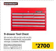 Mastercraft 9 Drawer Tool Chest