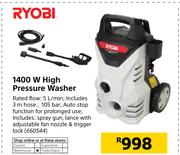 Ryobi 1400 W High Pressure Washer