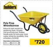 Builders Poly Prop Wheelbarrow
