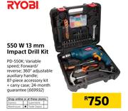 Ryobi 550W 13mm Impact Drill Kit