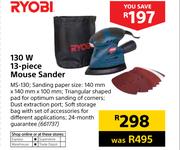 Ryobi 130W 13 Piece Mouse Sander