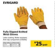 Evrigard Fully Dipped Knitted Wrist Gloves-Per Pair