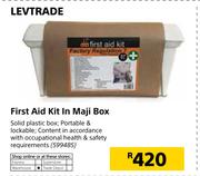 Levtrade First Aid Kit In Maji Box
