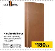 Solid Doors Hardboard Door-2032mm x 813mm Each