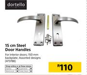 Dortello 15cm Steel Door Handles