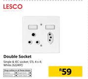 Lesco Double Socket