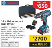 Bosch 18V Li-Ion Impact Drill Driver GSB18-2