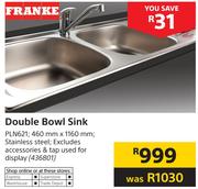 Franke Double Bowl Sink PLN621