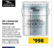 Fired Earth 20Ltr Universal Undercoat