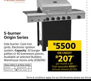 Megamaster 5 Burner Origin Series