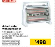 Goldair 4 Bar Heater With Humidifier GBHH1500