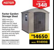 Keter Factor Garden Storage Shed