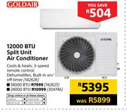 Goldair 12000 BTU Split Unit Air Conditioner