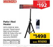 Goldair Patio I Red Heater GPCH 2000W
