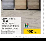 Barnyard Tile Range-Per Sqm