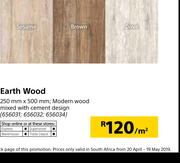 Earth Wood-Per Sqm