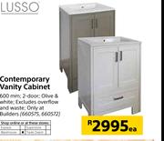 Lusso Contemprary Vanity Cabinet-Each