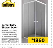 Builders Corner Entry Shower Door