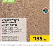 Van Dyck Cottage Weave Wall To Wall Carpet Range-Per Sqm