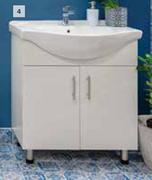 750mm White Vanity Cabinet Combo
