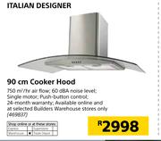 Italian Designer 90cm Cooker Hood