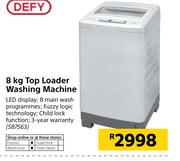 Defy 8kg Top Loader Washing Machine
