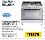 Elba Gas/Electric Stove & Electric Oven