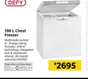 Defy 190Ltr Chest Freezer