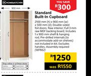 Home & Kitchen Standard Built In Cupboard-2100mm(h) x 900mm(w) x 500mm(d)